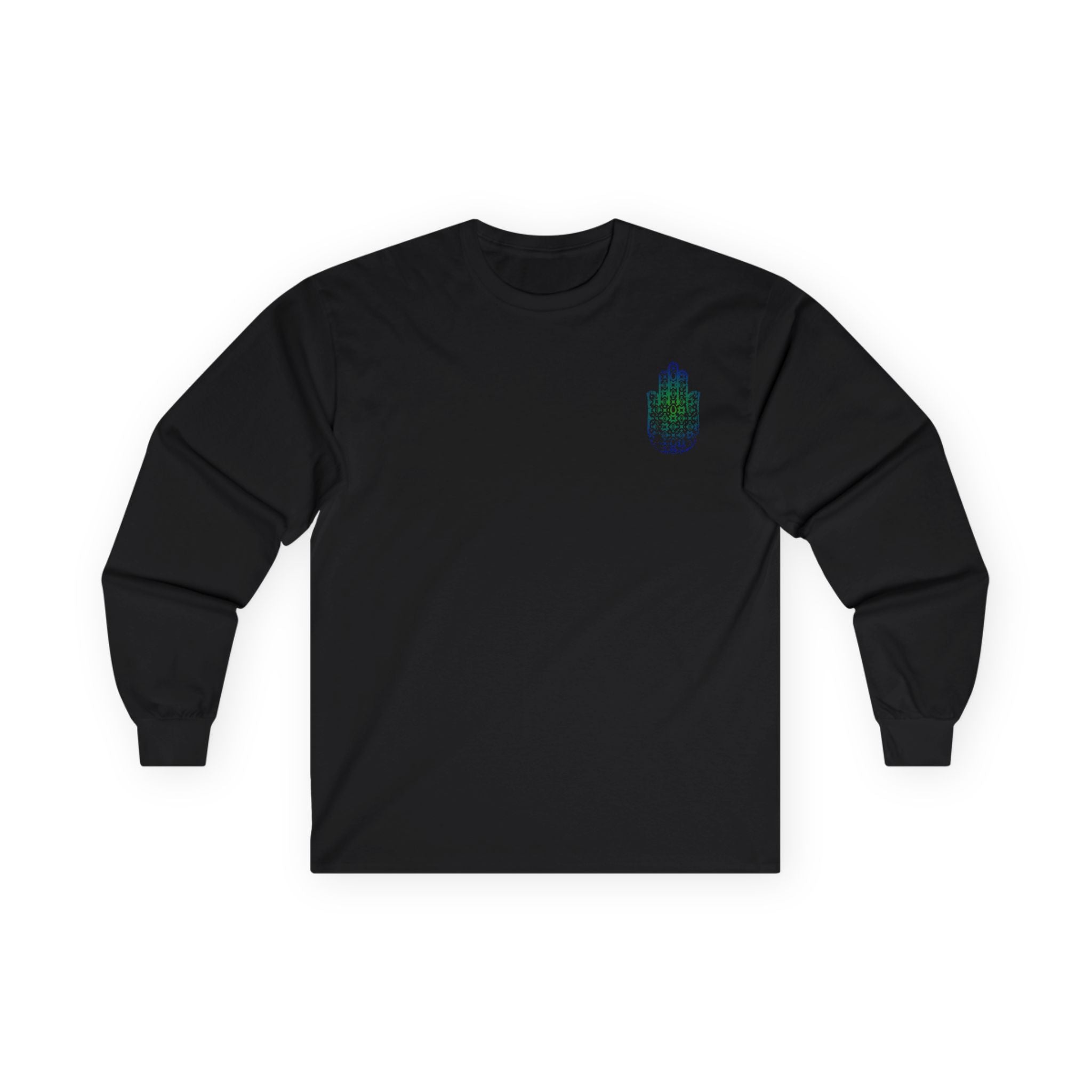 LONG SLEEVE HAMSA  - BLACK