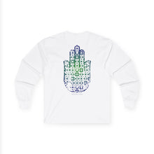 LONG SLEEVE HAMSA TEE - WHITE