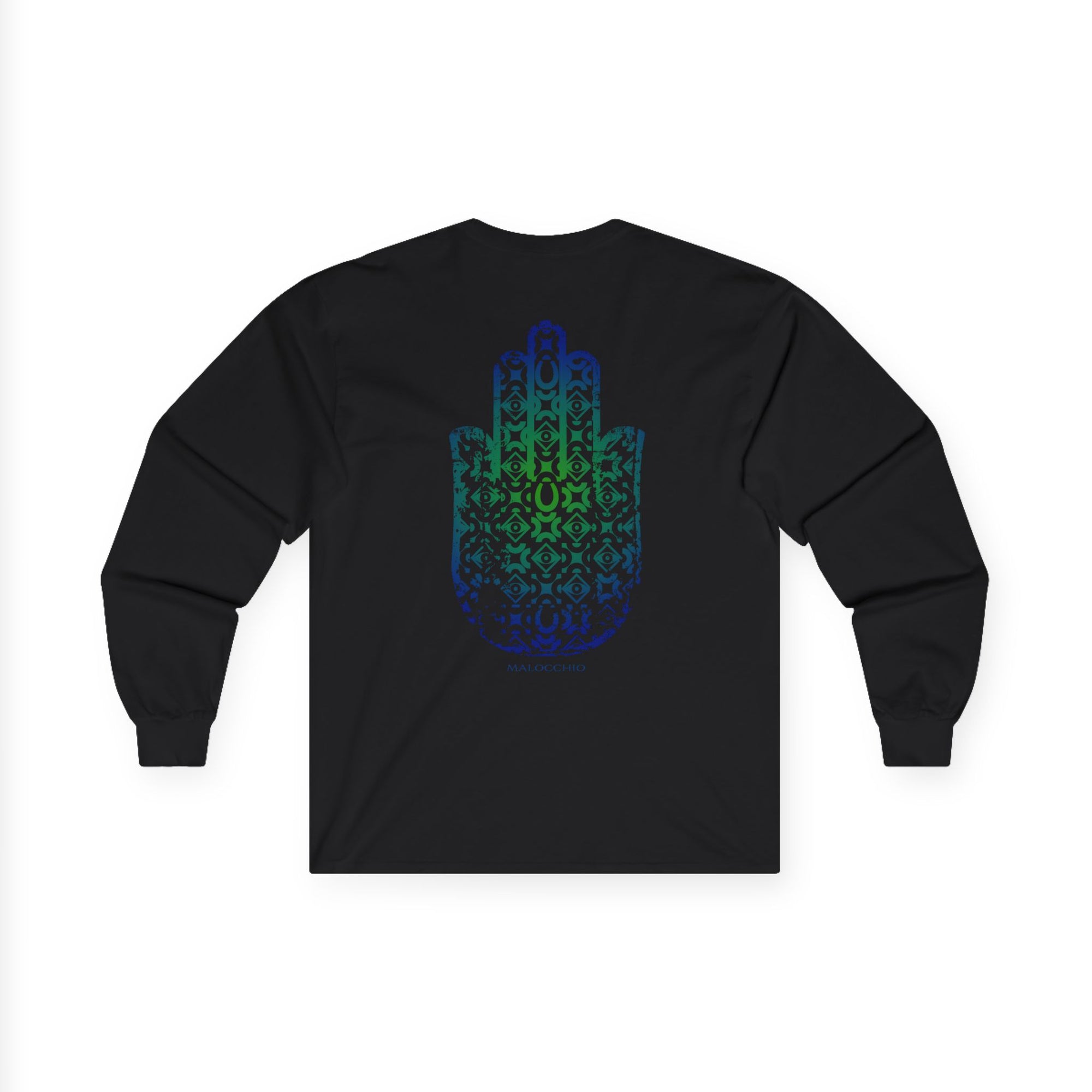 LONG SLEEVE HAMSA  - BLACK