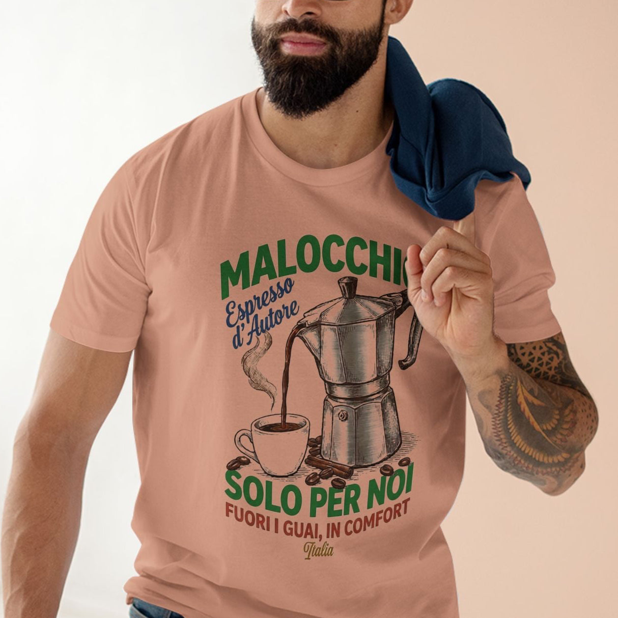 Espresso tee - pale pink