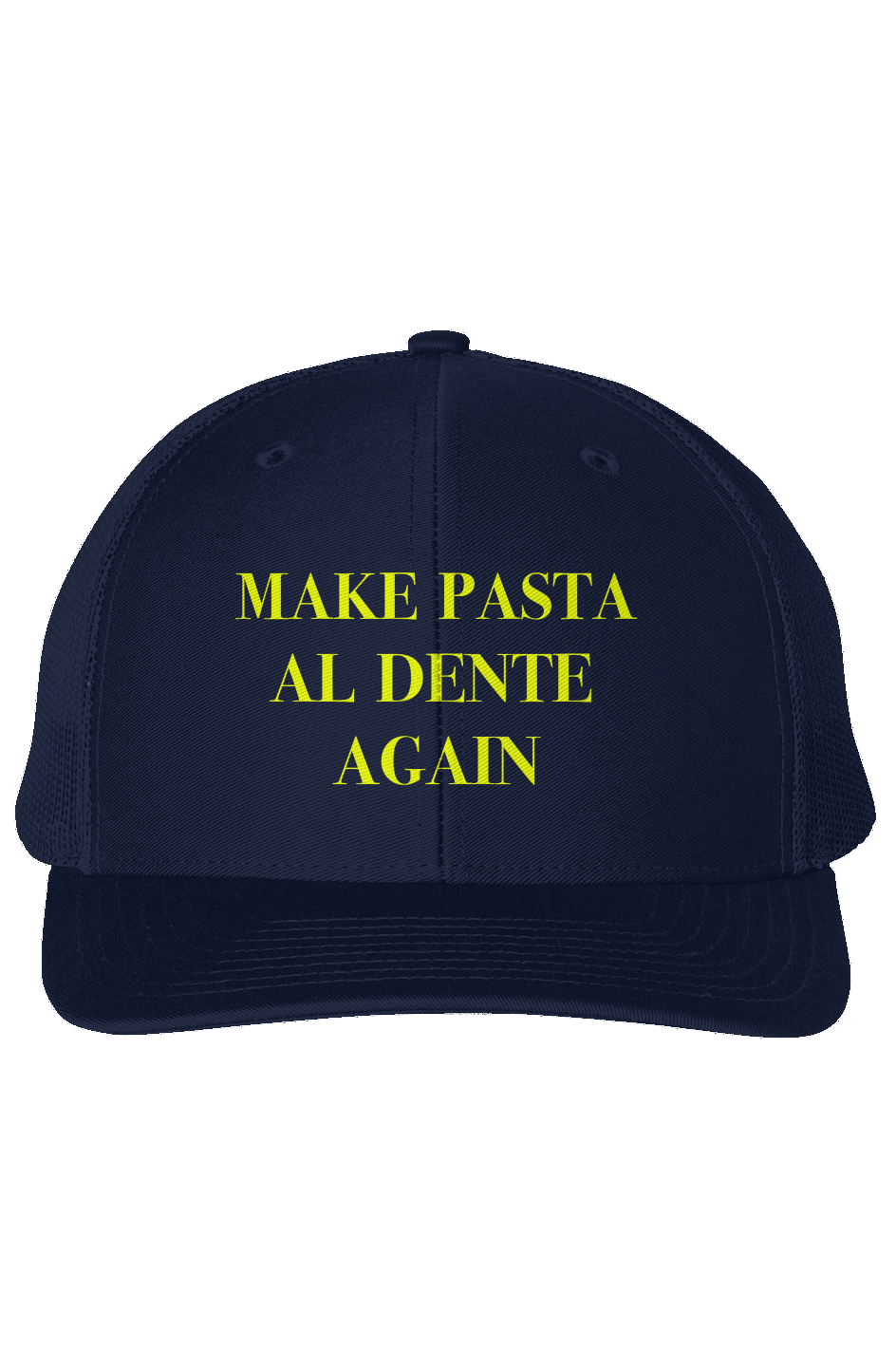 Make Pasta Aldente Again Hat -Navy