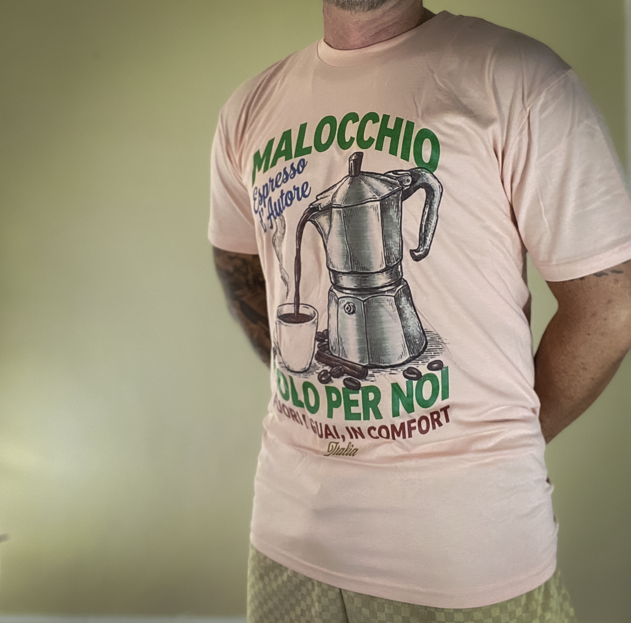 Espresso tee - pale pink