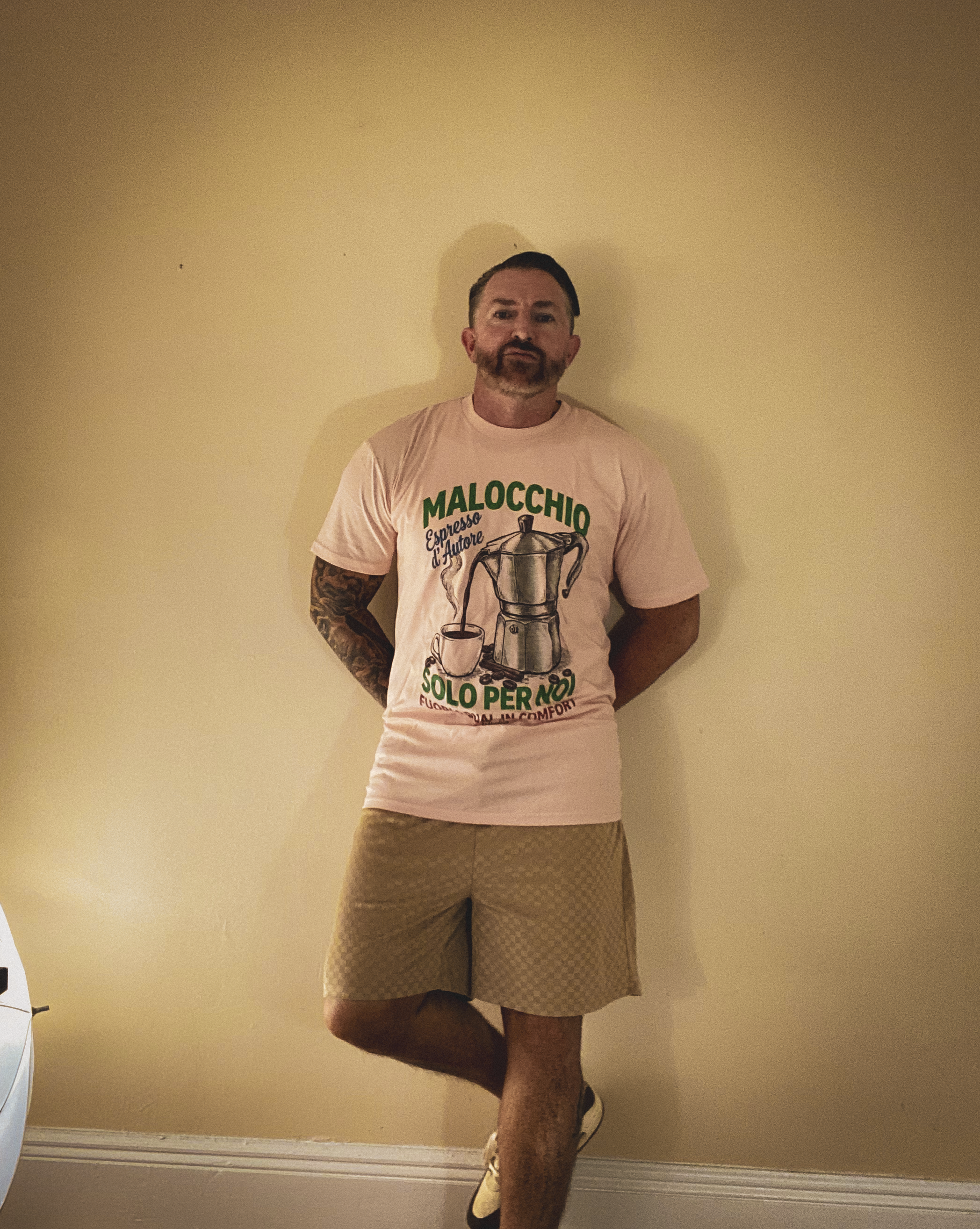 Espresso tee - pale pink