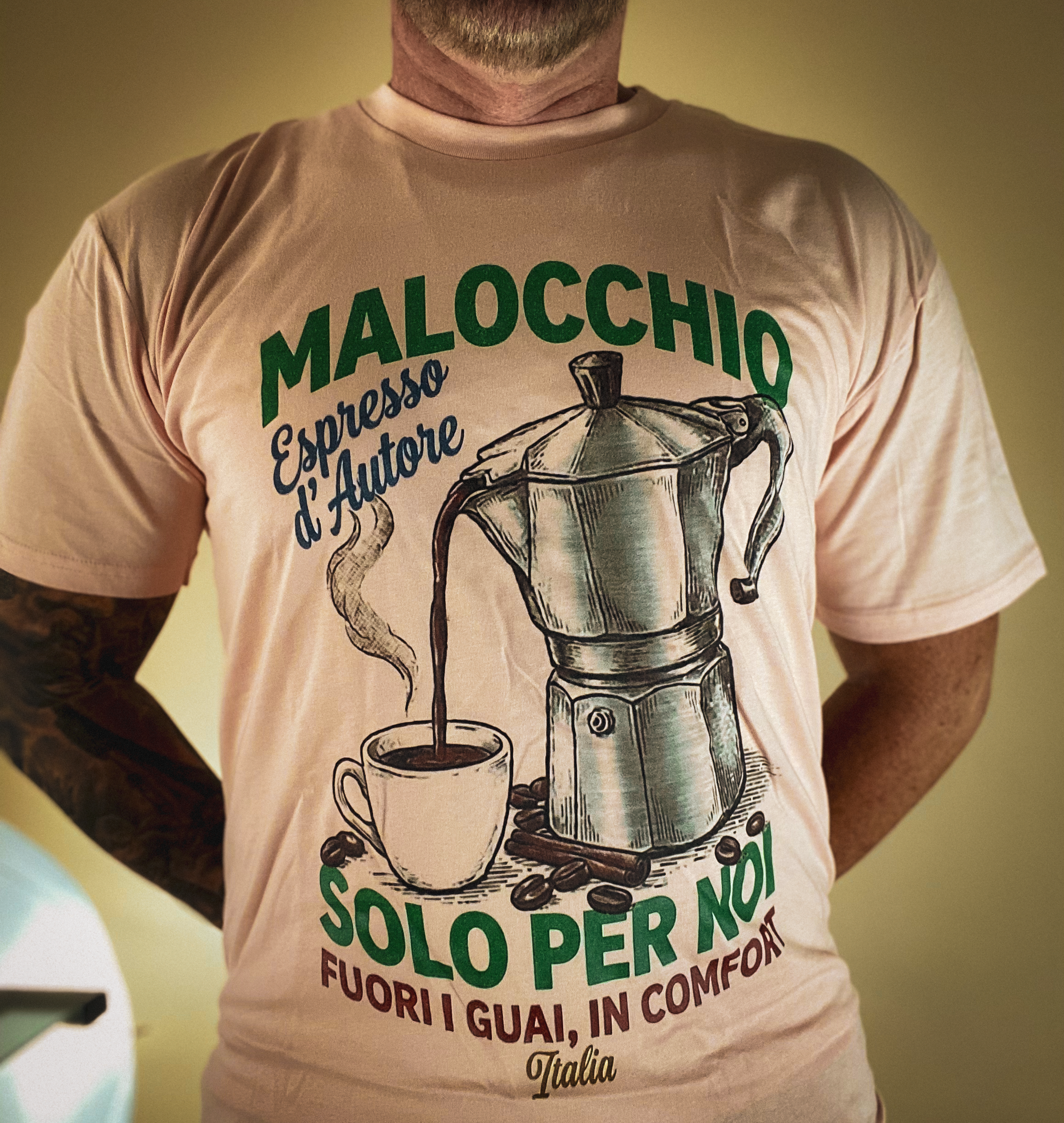 Espresso tee - pale pink