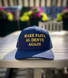 Make Pasta Aldente Again Hat -Navy