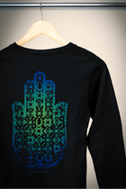 LONG SLEEVE HAMSA  - BLACK