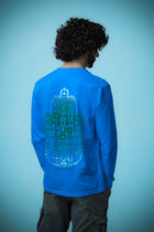 LONG SLEEVE HAMSA - BLUE