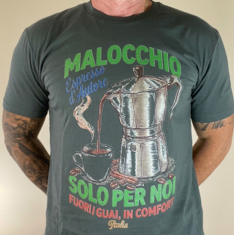Espresso tee - charcoal