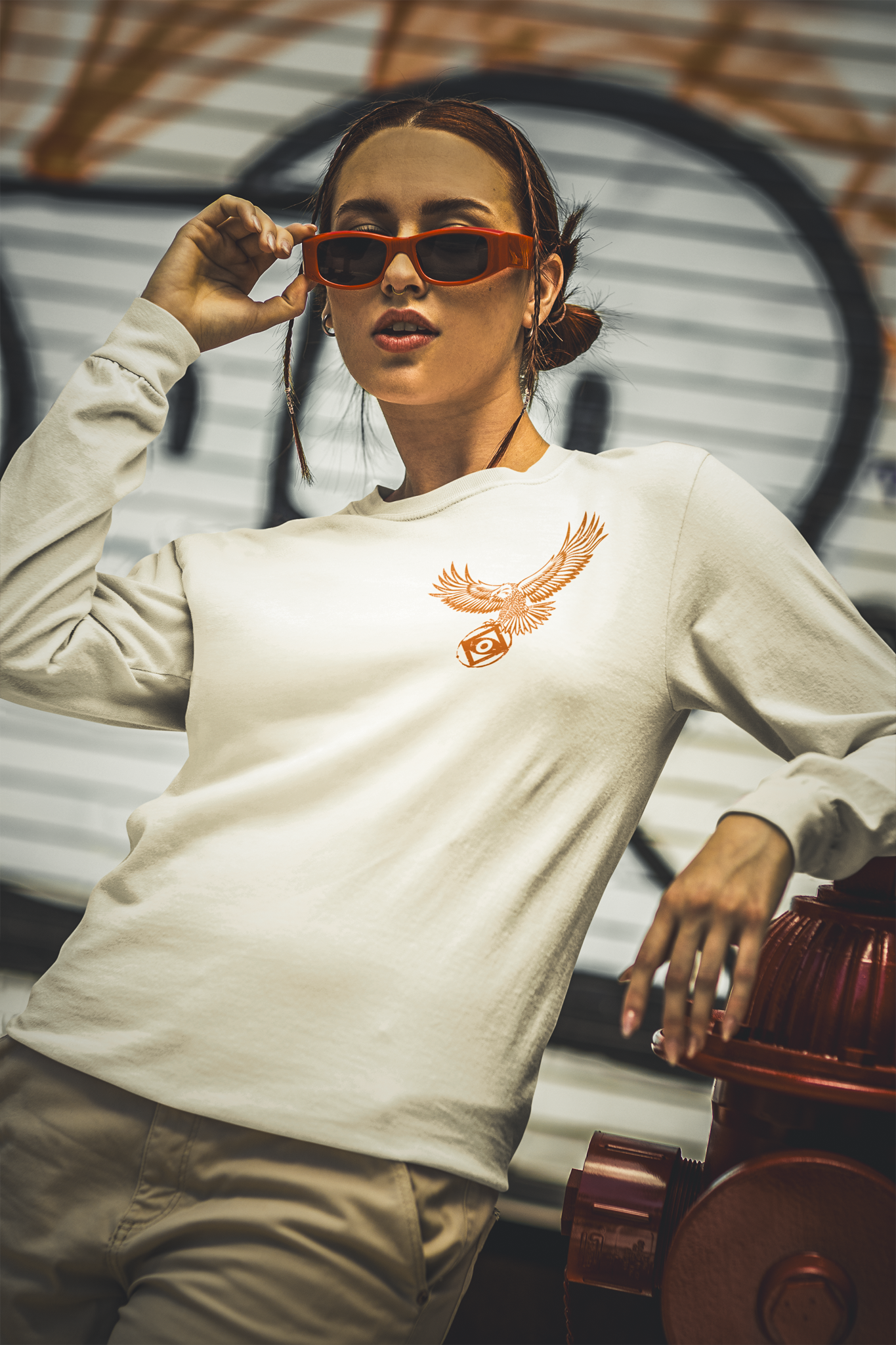 Eagle of Rome Long sleeve - White -