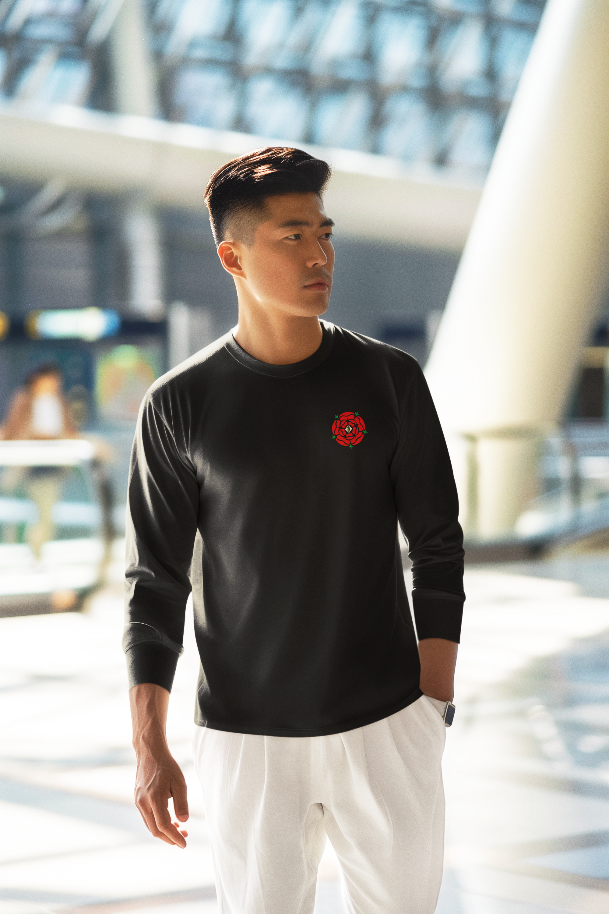 The Don Long Sleeve Tee  - Black - (Tony Pec Collab)